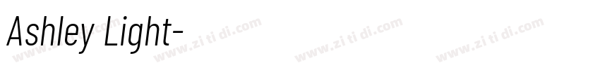 Ashley Light字体字体转换